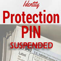 IRS IP PIN Tool Suspended