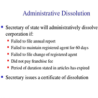 Administrative Dissolution